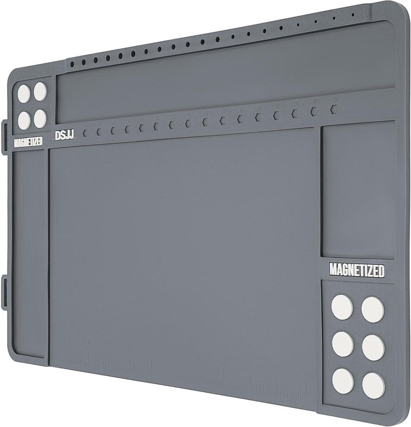 CKPART Gun Cleaning Mat, Premium Magnetic Pad With Organizer Parts Tray, Anti-Slip Rubberized Pistol Mat, Protective Workbench Mat for Gun Cleaning (16.5"x 10.43") - Image 1